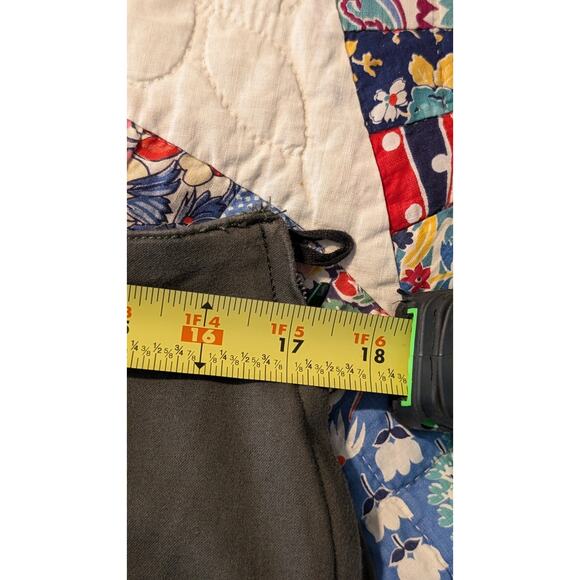 Gloria Vanderbilt Loden Side Zip No Waistband Flat Front Pedal Pusher Pant Sz 14 - Picture 10 of 11